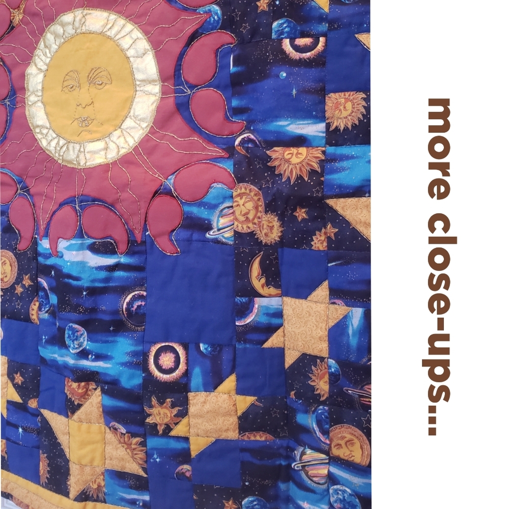 *🌞SALE🌜*  Custom wall hanging with sun, moon, stars, planets! - Picture 4 of 10